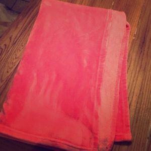 Super plush soft pink blanket.